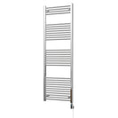 Zennor - Chrome Electric Towel Rail H1800mm x W600mm Straight 600w Thermostatic WIFI