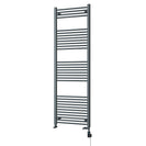 Zennor - Anthracite Dual Fuel Towel Rail H1800mm x W600mm Thermostatic WIFI - Straight