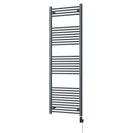 Zennor - Anthracite Electric Towel Rail H1800mm x W600mm Straight 900w Thermostatic WIFI