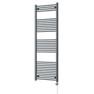 Zennor - Anthracite Electric Towel Rail H1800mm x W600mm Straight 900w Thermostatic