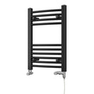 Zennor - Black Dual Fuel Towel Rail H600mm x W400mm Standard