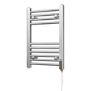 Zennor - Chrome Electric Towel Rail H600mm x W400mm Straight 150w Standard