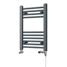 Zennor - Anthracite Dual Fuel Towel Rail H600mm x W400mm Standard - Straight