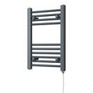 Zennor - Anthracite Electric Towel Rail H600mm x W400mm Straight 200w Standard