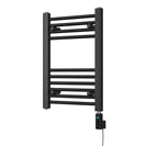 Zennor - Black Electric Towel Rail H600mm x W400mm Straight 300w Thermostatic WIFI