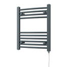 Zennor - Anthracite Electric Towel Rail H600mm x W500mm Curved 200w Standard