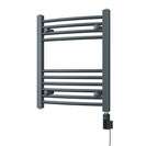 Zennor - Anthracite Electric Towel Rail H600mm x W500mm Curved 300w Thermostatic WIFI