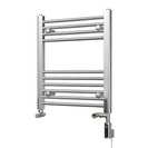 Zennor - Chrome Dual Fuel Towel Rail H600mm x W500mm Thermostatic WIFI - Straight