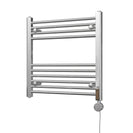 Zennor - Chrome Electric Towel Rail H600mm x W600mm Straight 300w Thermostatic