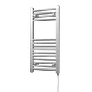 Zennor - Chrome Electric Towel Rail H800mm x W400mm Curved 200w Standard
