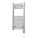Zennor - Chrome Electric Towel Rail H800mm x W400mm Curved 200w Thermostatic