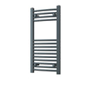 Zennor - Anthracite Heated Towel Rail - H800mm x W400mm - Curved