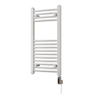 Zennor - White Electric Towel Rail H800mm x W400mm Curved 300w Thermostatic WIFI