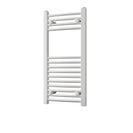 Zennor - White Heated Towel Rail - H800mm x W400mm - Curved