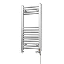 Zennor - Chrome Dual Fuel Towel Rail H800mm x W400mm Standard - Straight
