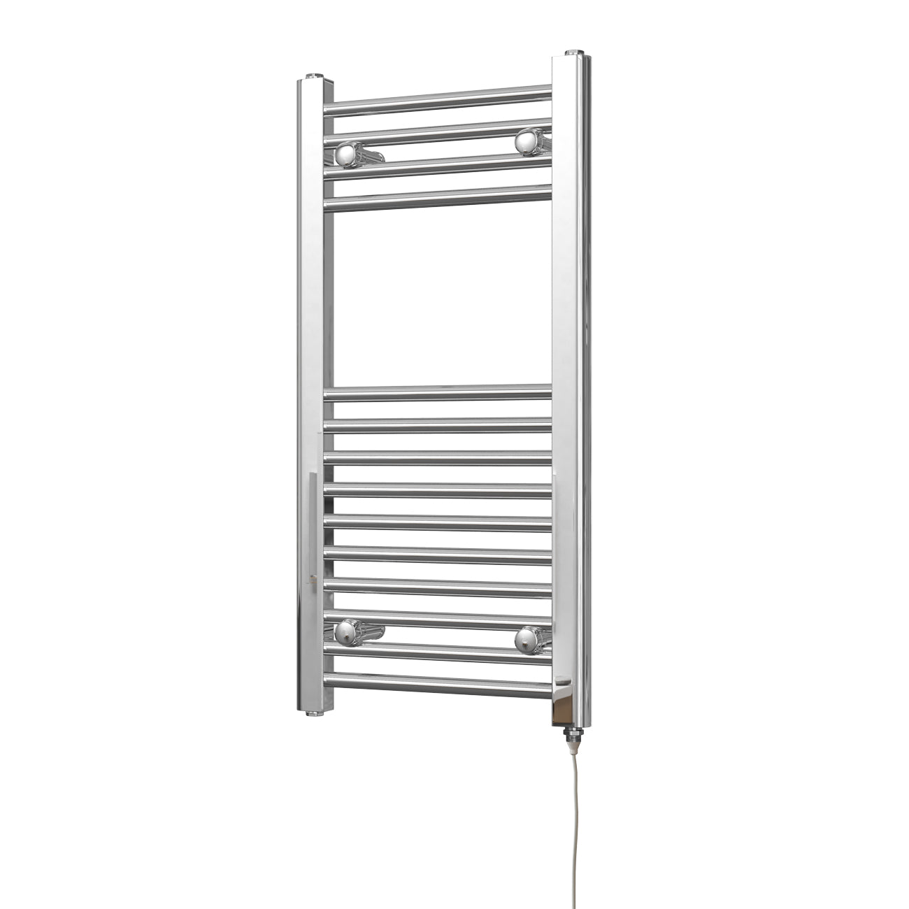 Zennor - Chrome Electric Towel Rail H800mm x W400mm Straight 150w Standard