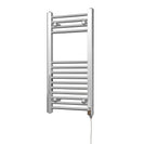 Zennor - Chrome Electric Towel Rail H800mm x W400mm Straight 200w Standard