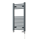Zennor - Anthracite Dual Fuel Towel Rail H800mm x W400mm Standard - Straight