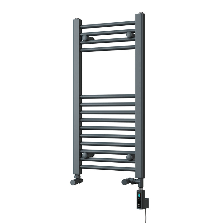 Zennor - Anthracite Dual Fuel Towel Rail H800mm x W400mm Thermostatic WIFI - Straight
