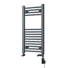 Zennor - Anthracite Dual Fuel Towel Rail H800mm x W400mm Thermostatic WIFI - Straight