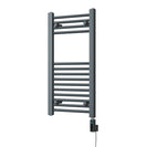 Zennor - Anthracite Electric Towel Rail H800mm x W400mm Straight 300w Thermostatic WIFI