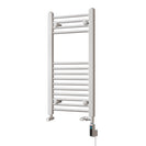 Zennor - White Dual Fuel Towel Rail H800mm x W400mm Thermostatic WIFI - Straight
