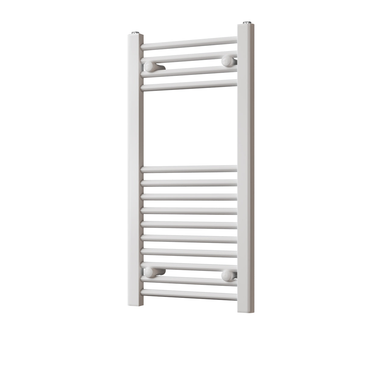 Zennor - White Heated Towel Rail - H800mm x W400mm - Straight