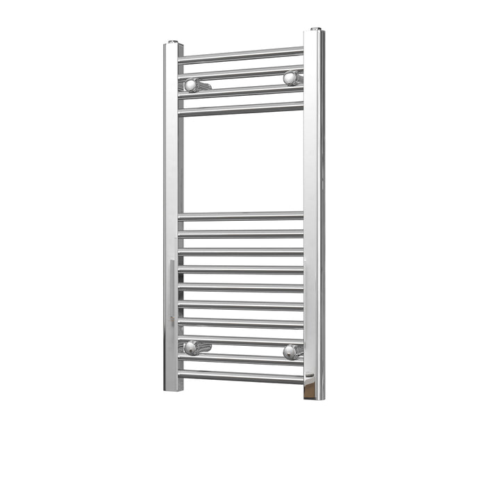 Zennor - Chrome Heated Towel Rail - H800mm x W400mm - Straight