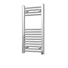 Zennor - Chrome Heated Towel Rail - H800mm x W400mm - Straight