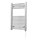 Zennor - Chrome Electric Towel Rail H800mm x W500mm Curved 200w Standard