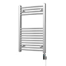 Zennor - Chrome Electric Towel Rail H800mm x W500mm Curved 200w Thermostatic WIFI