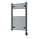 Zennor - Anthracite Electric Towel Rail H800mm x W500mm Curved 300w Thermostatic WIFI