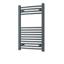 Zennor - Anthracite Heated Towel Rail - H800mm x W500mm - Curved