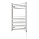 Zennor - White Electric Towel Rail H800mm x W500mm Curved 300w Standard