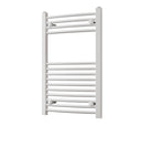 Zennor - White Heated Towel Rail - H800mm x W500mm - Curved
