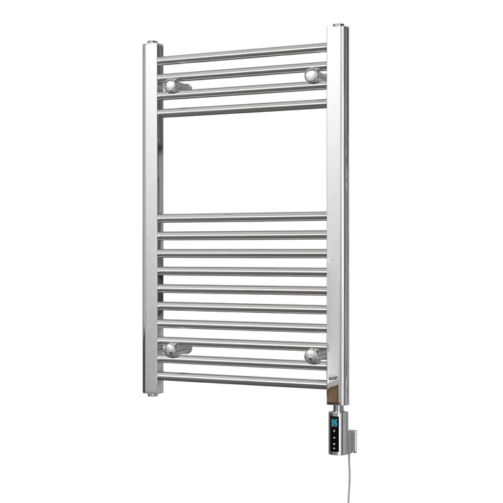 Zennor - Chrome Electric Towel Rail H800mm x W500mm Straight 300w Thermostatic WIFI