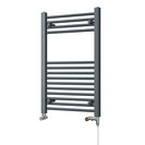 Zennor - Anthracite Dual Fuel Towel Rail H800mm x W500mm Standard - Straight