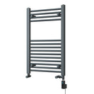 Zennor - Anthracite Dual Fuel Towel Rail H800mm x W500mm Thermostatic WIFI - Straight