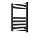 Zennor - Black Electric Towel Rail H800mm x W500mm Straight 300w Standard