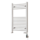 Zennor - White Dual Fuel Towel Rail H800mm x W500mm Thermostatic WIFI - Straight