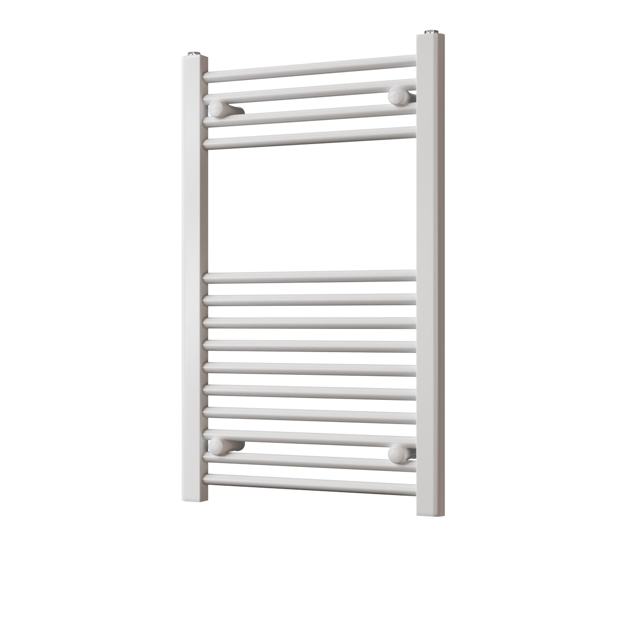 Zennor - White Heated Towel Rail - H800mm x W500mm - Straight