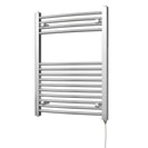 Zennor - Chrome Electric Towel Rail H800mm x W600mm Curved 200w Standard