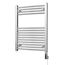 Zennor - Chrome Electric Towel Rail H800mm x W600mm Curved 200w Thermostatic WIFI
