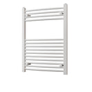 Zennor - White Heated Towel Rail - H800mm x W600mm - Curved