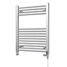 Zennor - Chrome Dual Fuel Towel Rail H800mm x W600mm Standard - Straight