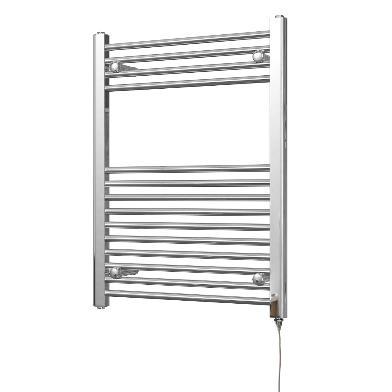 Zennor - Chrome Electric Towel Rail H800mm x W600mm Straight 200w Standard