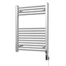 Zennor - Chrome Electric Towel Rail H800mm x W600mm Straight 200w Thermostatic WIFI