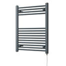 Zennor - Anthracite Electric Towel Rail H800mm x W600mm Straight 300w Standard