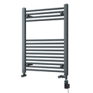 Zennor - Anthracite Dual Fuel Towel Rail H800mm x W600mm Thermostatic WIFI - Straight