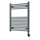 Zennor - Anthracite Electric Towel Rail H800mm x W600mm Straight 400w Thermostatic WIFI